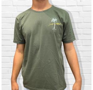 Camiseta Verde Militar Coqueiro Colisão